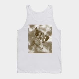 Horses in the mist Tank Top